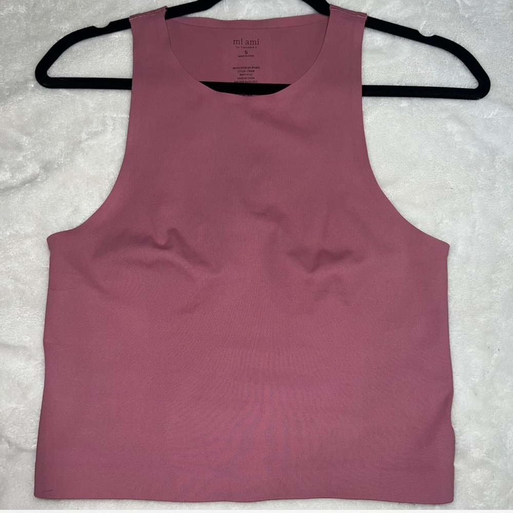 Miami Pink Fitted Tank Top